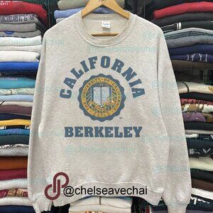 Vintage University of California Berkeley Sweatshirt Retro UC Berkeley Shirt Tee